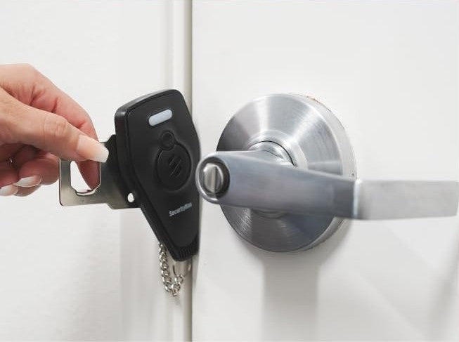 Portable Door Lock with Alarm for Travel Safety