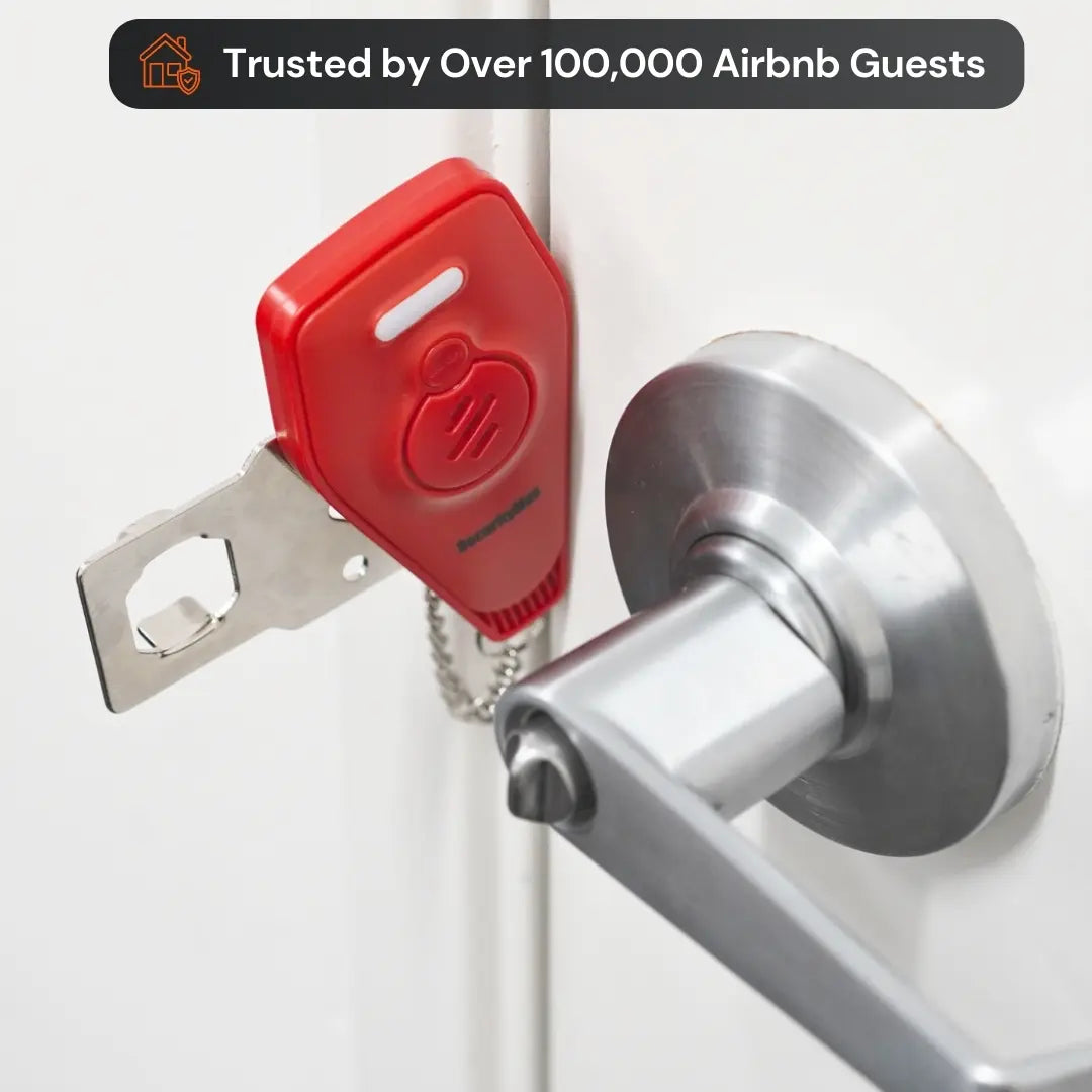 Portable Door Lock for Travel with Alarm