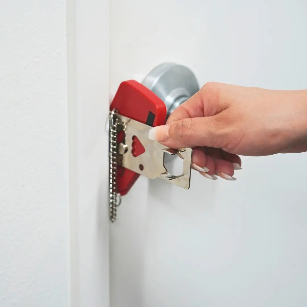 Portable Door Lock with Alarm