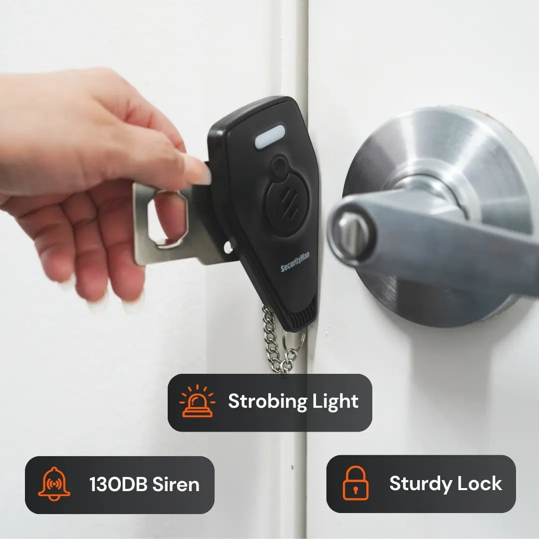 Portable Door Lock with Alarm