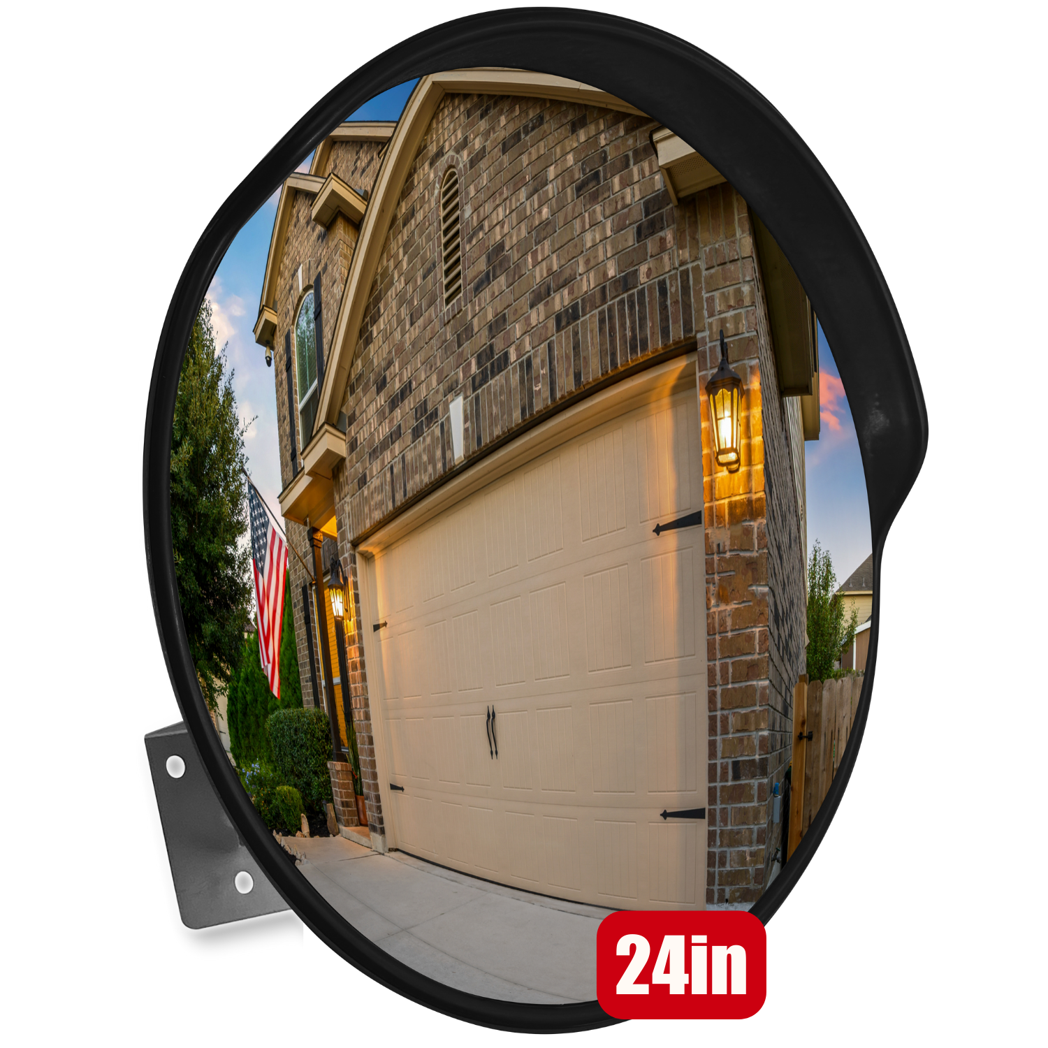Convex Driveway Mirror 24" – Wide View Safety Mirror