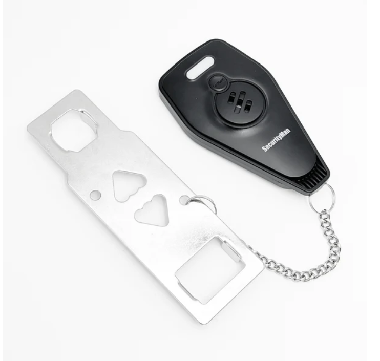 2-in-1 Portable Door Lock with Alarm – Travel Safety, Adjustable Sensitivity, Rechargeable