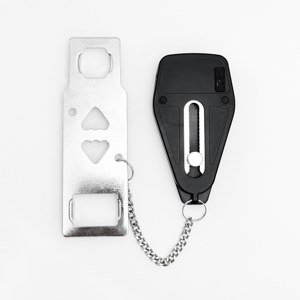 2-in-1 Portable Door Lock with Alarm – Travel Safety, Rechargeable & Adjustable Sensitivity