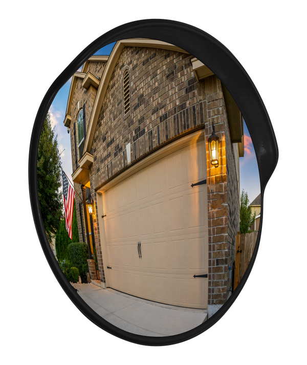 24" Convex Safety Mirror with Adjustable Bracket